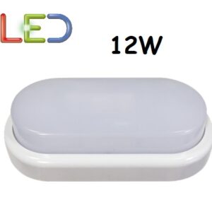 Plafoniera LED Ovale 12w Luce Natura 890 Lumen